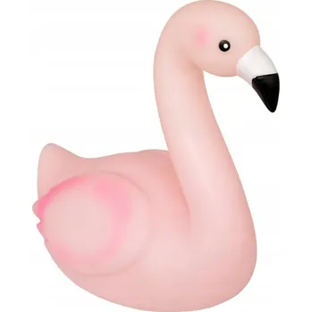 Lampička NOČNÍ NOČNÍ LAMPA NA BATERIE PRO DĚTI, výška 14 cm, NÁDHERNÝ RŮŽOVÝ PLAMEŇÁK