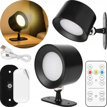 Nástěnné svítidlo Nástěnné svítidlo LVT černé, integrovaný LED zdroj 1 W