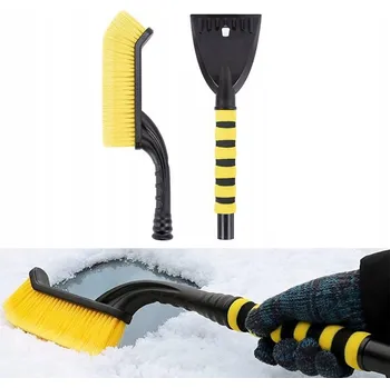 Autoškrabka ŠKRABKA NA LED S KARTÁČEM NA ODSTRAŇOVÁNÍ SNĚHU Z AUTA