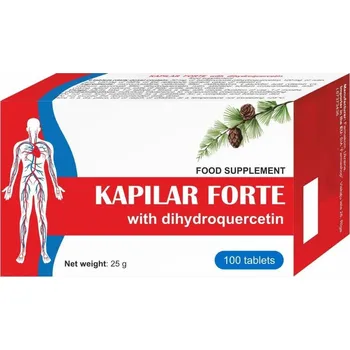 KAPILAR FORTE - doplněk stravy s dihydroquercetinem, rutinom a vitamínem C - 100 tablet - Farmakom