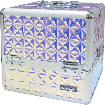 Kosmetická taška NANI kosmetický kufřík NN11 - Holo White