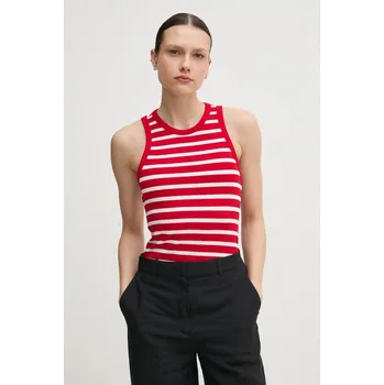 Dámské oblečení Top Tommy Hilfiger WW0WW38635 červená 33X, vel. M