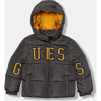 Dívčí bunda Dětská bunda Guess šedá barva, N5BL01 WB240 N5BL01.WB240.9BYA 90X, vel. 105-112