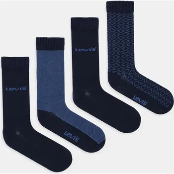 Dámské ponožky Ponožky Levi's 4-pack tmavomodrá barva, 37157-1302 37157.1302 59A, vel. 35/38
