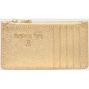 Peněženka Kožená peněženka Patrizia Pepe zlatá barva, CQ9105 L001 CQ9105.L001 GLD, vel. ONE SIZE