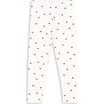Dívčí legíny Dětské bavlněné legíny Konges Sløjd MINNIE PANTS GOTS bílá barva, KS103363 00X, vel. 92