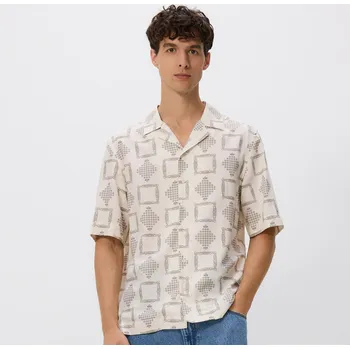 Pánská košile Reserved - Košile regular fit z egyptské bavlny - bílá - 122FR-00P - 122FR-00P-S