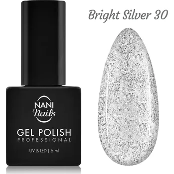 Lak na nehty NANI gel lak 6 ml - Bright Silver
