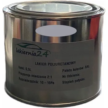 Lak na dřevo Barva Průmyslová polyuretanová barva, polyuretanový lak polomatný 0,5l 2:1 RAL 7004