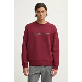 Pánská mikina Mikina Armani Exchange pánská, vínová barva, s potiskem, XM000082 AF10818 XM000082.AF10818 83X, vel. XL