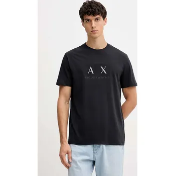 Pánské tričko Bavlněné tričko Armani Exchange pánské, tmavomodrá barva, s potiskem, XM001463 AF10356 XM001463.AF10356 59X, vel. S