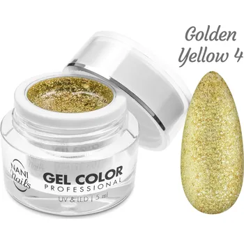 NANI UV/LED gel Glamour Twinkle 5 ml - Golden Yellow