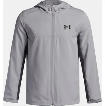 Chlapecká bunda Chlapecká bunda Under Armour UA B Rival Wvn Jacket-G 1390154-011 Šedá YSM