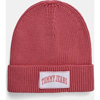 Čepice Čepice Tommy Jeans AW0AW16993 růžová 30X, vel. ONE SIZE