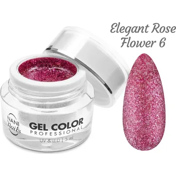 NANI UV/LED gel Glamour Twinkle 5 ml - Elegant Rose Flower