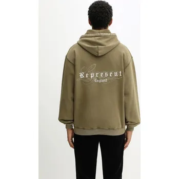 Pánská mikina Bavlněná mikina Represent England Legacy, M, zelená, 81X