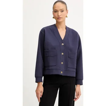 Dámský svetr Kardigan Karl Lagerfeld dámský, tmavomodrá barva, A4W20034 59X, vel. S