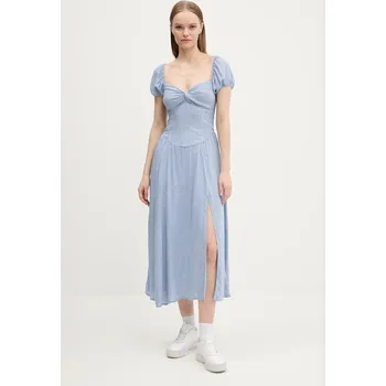 Dámské šaty Šaty Hollister Co. KI359.5025.208 modrá 95X, vel. XL