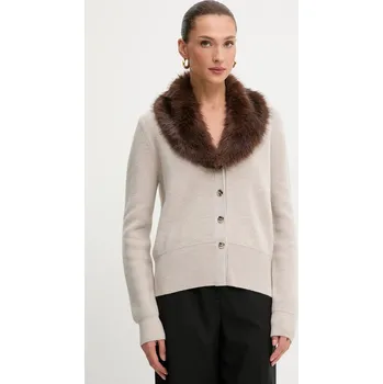 Dámský svetr Vlněný kardigan Blugirl Blumarine RF5050.MA500 béžová 80A, vel. XS