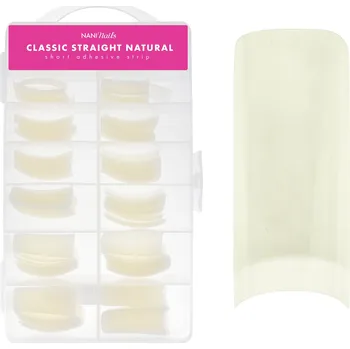 NANI tipy v boxu, 120 ks, 10 vel. - Natural, krátká lep. plocha