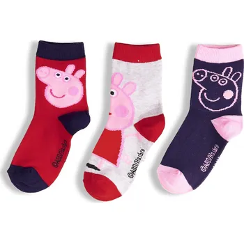 Dívčí oblečení GATE Balení 3 párů ponožek Peppa Pig 31/34 825-0771/55