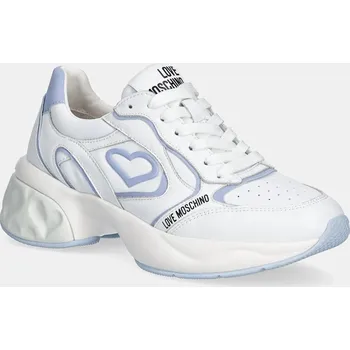 Pánské tenisky Kožené tenisky Love Moschino JA15296G1MIA110E bílá 00X, EUR 41