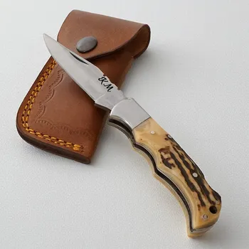 Multifunkční nůž Exkluzivní nůž z nerezové oceli D2 s rukojetí z paroží jelena