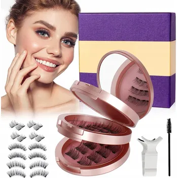 Péče o řasy a obočí MAGNETICKÉ UMĚLÉ ŘASY SADA 16x opakovaně použitelné + Pomocný klip