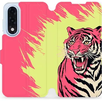 Pouzdro na mobilní telefon Flipové pouzdro Mobiwear - OnePlus Nord 5 - VP51S Tygřík (Knížkové flip pouzdro, obal, kryt na mobil OnePlus Nord 5 - VP51S Tygřík, materiál Umělá kůže + TPU - ochrana 360°, stojánek, silikonová vanička, magnetické zavírání)