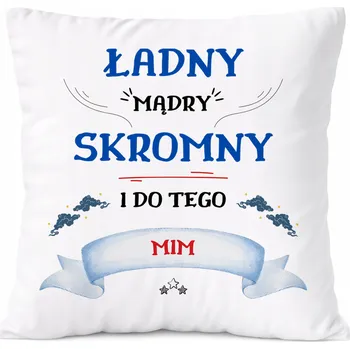 Polštář Dárek Polštář Highlander s potiskem , bílý PoliDraw