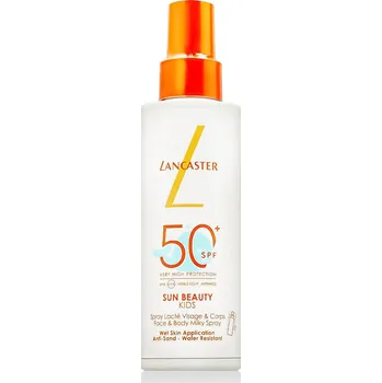 Přípravek na opalování Lancaster Sun Beauty Face & Body Milky Spray SPF50+ mléko na opalování 150 ml