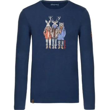 Pánské tričko Pánské tričko Almgwand AUFHANGALM - tmavě modrá 4XL