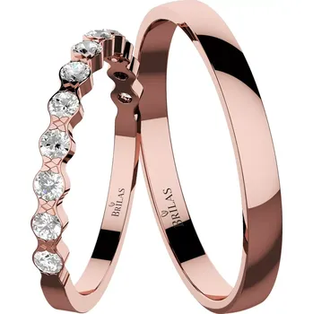 Prsten Salma Red - snubní prsteny z červeného zlata