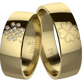 Prsten Štístko Gold Briliant - snubní prsteny ze žlutého zlata