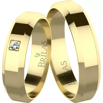 Prsten Andromeda Gold Diamond - snubní prsteny ze žlutého zlata