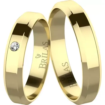 Prsten Atria Gold Diamond - snubní prsteny ze žlutého zlata