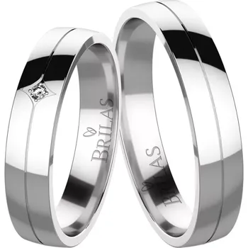 Prsten Vasifa White - snubní prsteny z bílého zlata