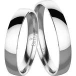 Absolon White comfort - snubní prsteny z bílého zlata