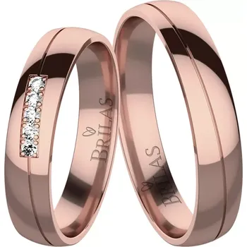 Prsten Evelyna Red - snubní prsteny z červeného zlata