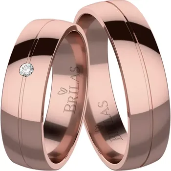 Prsten Piper Red - snubní prsteny z červeného zlata