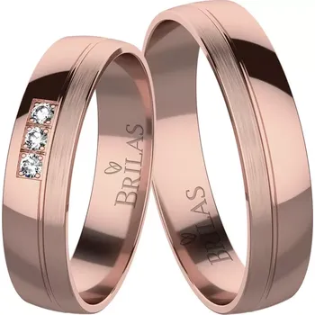 Prsten Nunziatina Red - snubní prsteny z červeného zlata