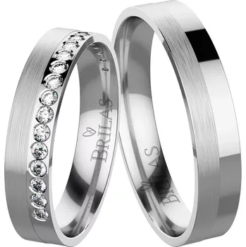 Prsten Blanka White - snubní prsteny z bílého zlata