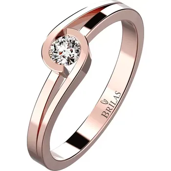 Prsten Selina R Briliant - prsten z růžového zlata
