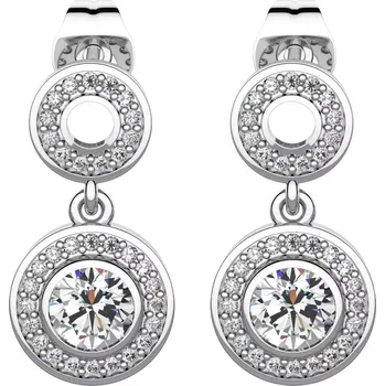 Náušnice Karla - stříbrné náušnice se zirkony