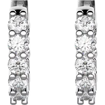 Náušnice Debora - stříbrné náušnice se zirkony