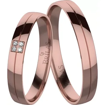 Prsten Hana Red - snubní prsteny z červeného zlata