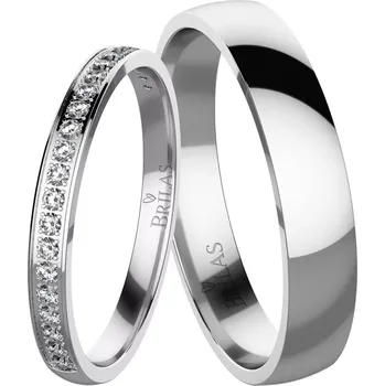 Prsten Sadira White - snubní prsteny z bílého zlata