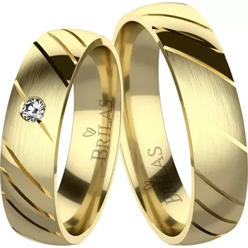 Prsten Dorian Gold - ryté snubní prsteny ze žlutého zlata