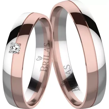 Prsten Korina RW Expres - elegantní snubní prsteny v kombinaci červeného a bílého zlat