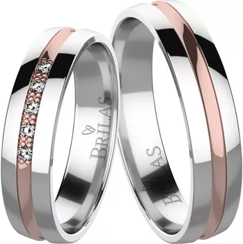 Prsten Orfeo Colour RW - kouzelné snubáčky z červeného a bílého zlata